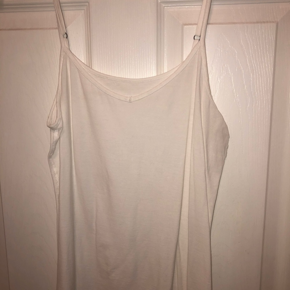 DKNY White Short Sleeve Top w/ tank small NWOT - Picture 5 of 6